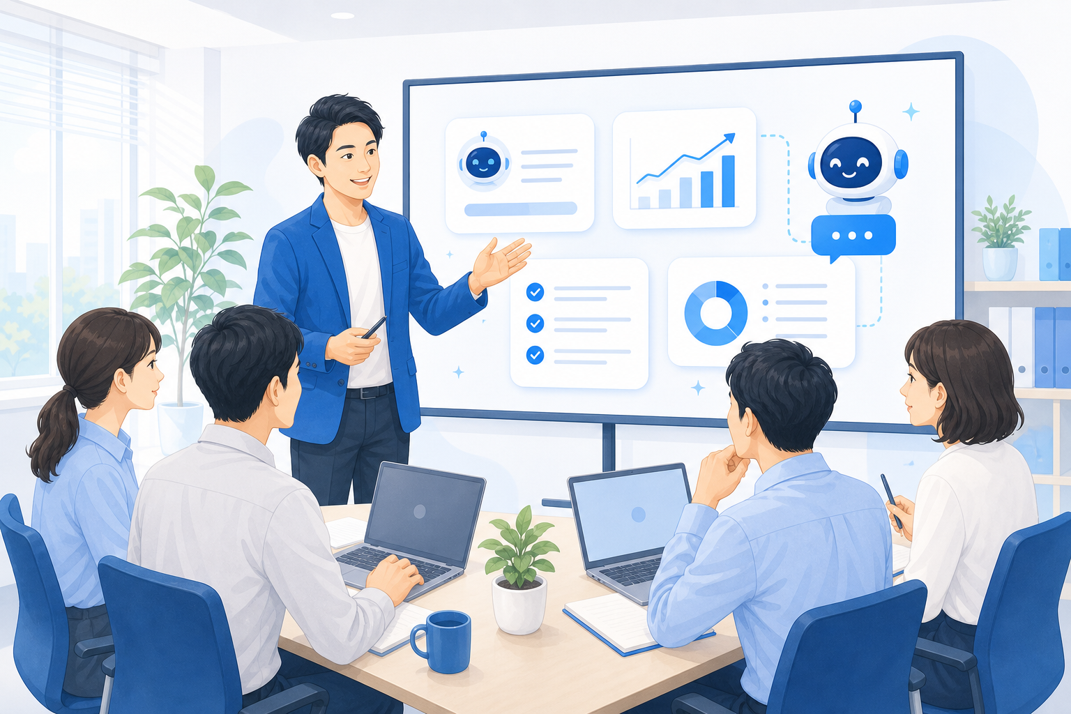 法人向けAI研修のイメージ